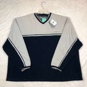 Perry Ellis Sweater Big Spellout Vneck Sweatshirt